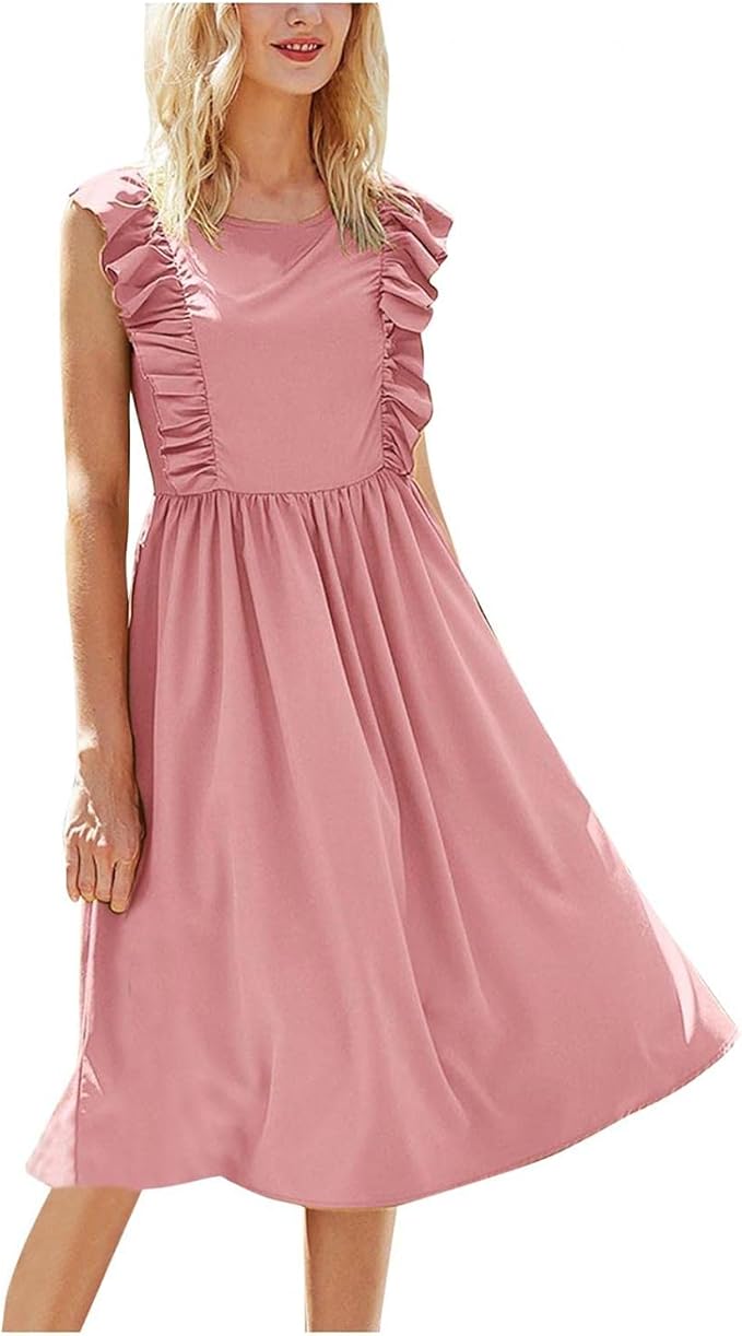 Amazon Co Jp イギリス風 夏服 ワンピース レディース ロング丈 レトロ ノースリーブ マキシワンピース ゆったり 無地 おしゃれ ロング ワンピース ハイネック ファッション ワンピース ドレス レディース ロングスカート 大きいサイズ お出かけ 服 ファッション小物