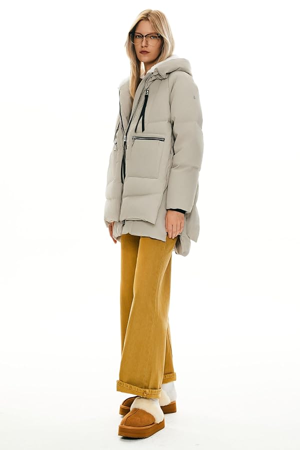 Orolay Women's Thickened Down Jacket Beige X-Large by Orolay - Image 7