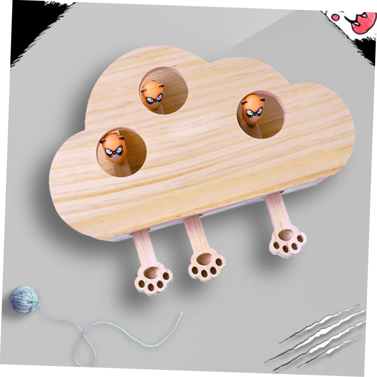 Toddmomy Jouet Souris pour Chat Et Griffoir Éducatif Jouet Interactif pour Animal De Compagnie Motif
