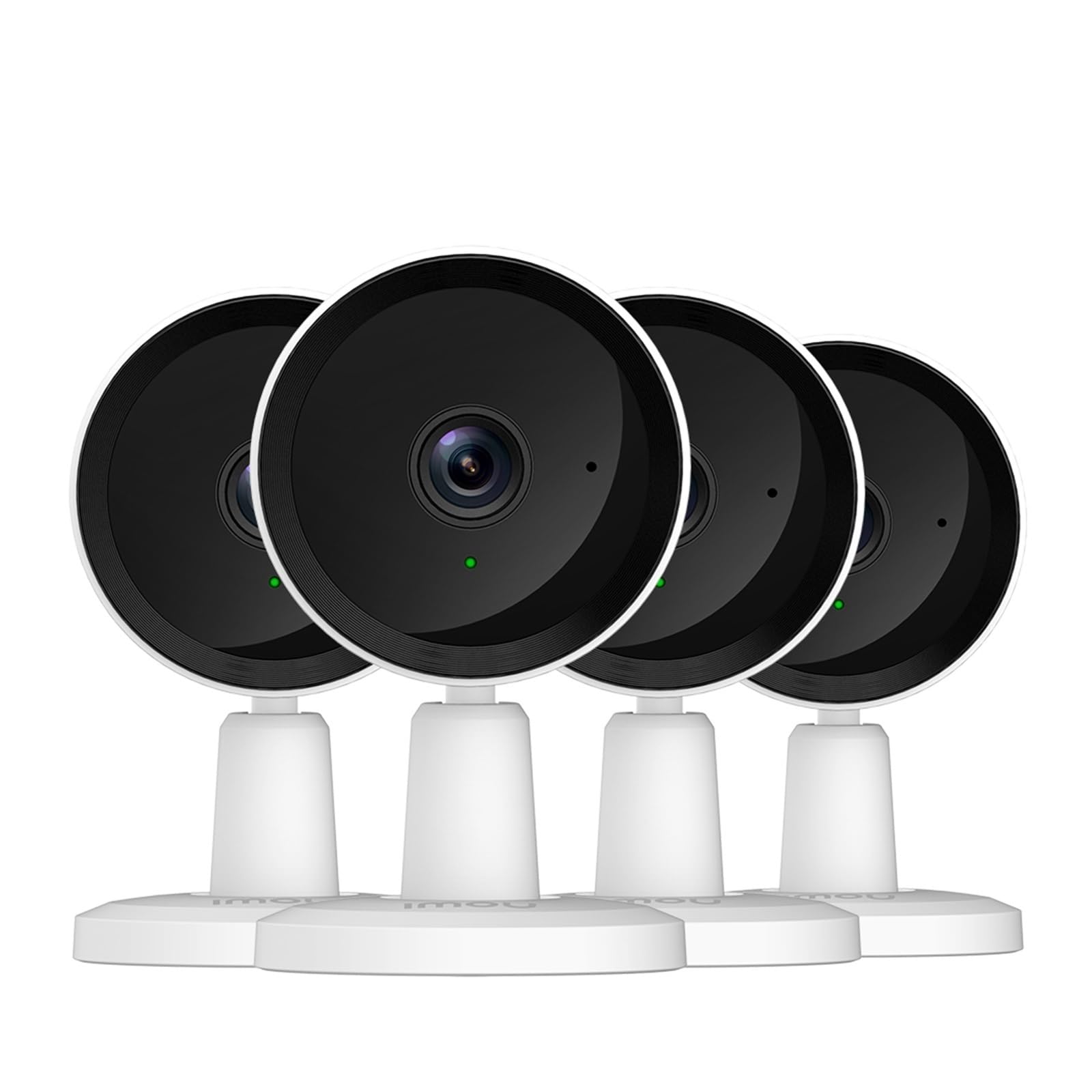 Oshpmbdlyfj 3.6Mm 4Pcs 2/3Mp Wifi Camera Monitor Camera Human Detection Compact Smart Night Vision Camera Indoor Mini Surveillance(Eu Plug_4pcs Dk1 2Mp)