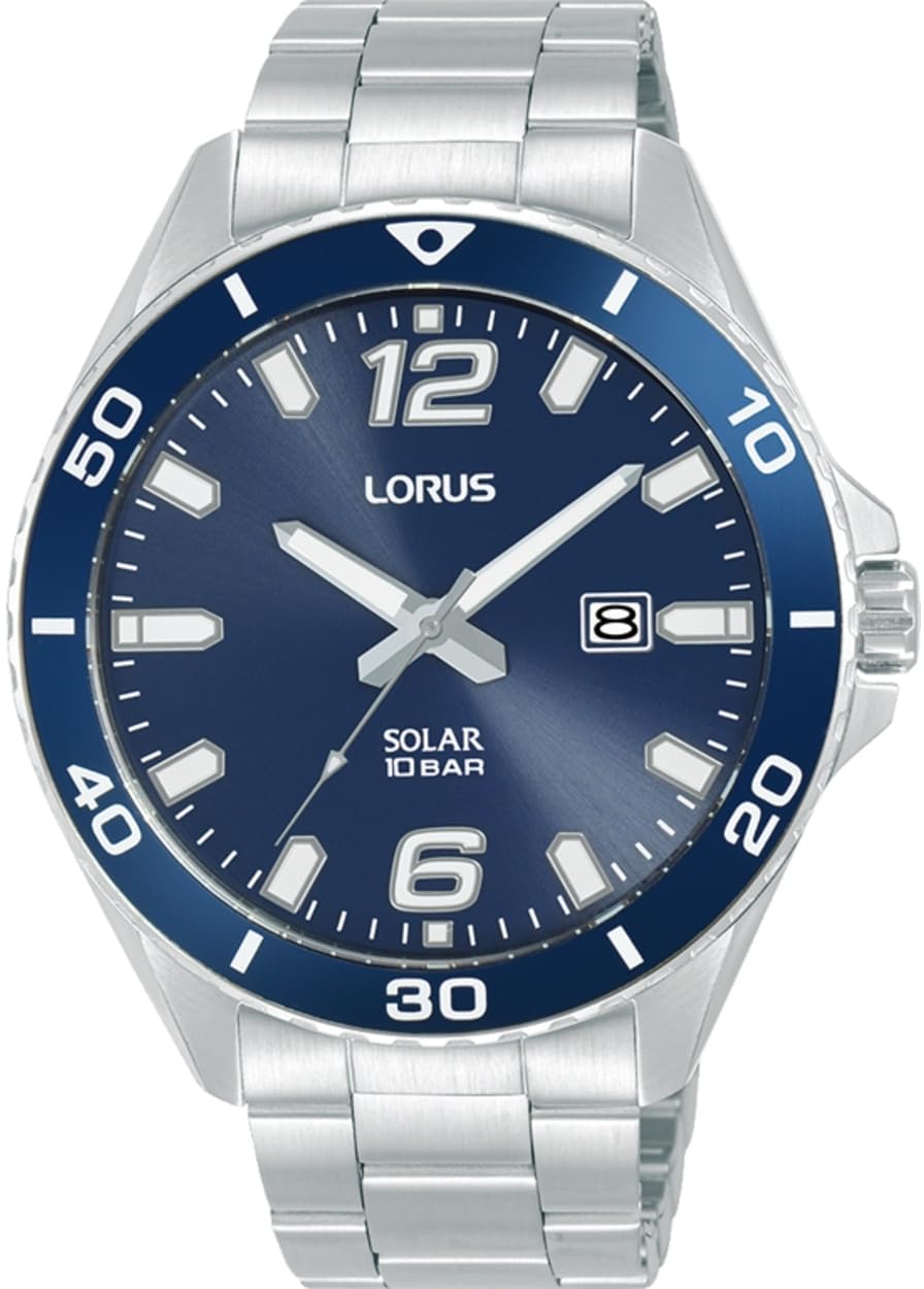Lorus Orologio Uomo Classico, Cinturino In Pelle, Quadrante Argento, Eleganza Quarzo - 5