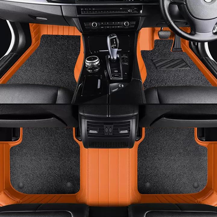 Image of MINANSH 9D Car Floor Mats Compatible with Baleno, Tan