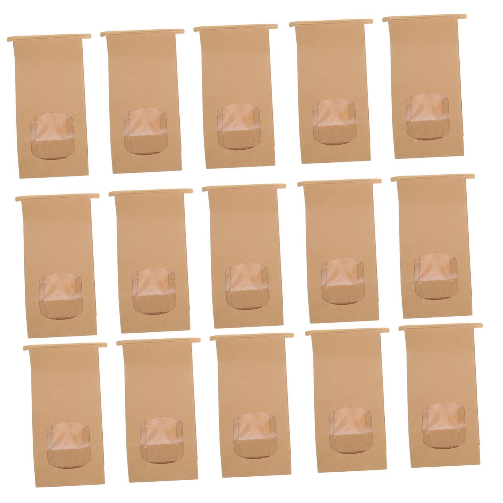 Paquet alimentaires kraft fenêtre fermeture réutilisable sachet bonbons et pop-corn