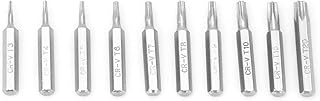 Screwdriver Bits, Mini Screwdriver Set, 10pcs 4mm Shank Star Screwdriver Bits Set Repair Tools T3/t4/t5/t6/t7/t8/t9/t10/t15/t20 for Repairing Mobile Phones