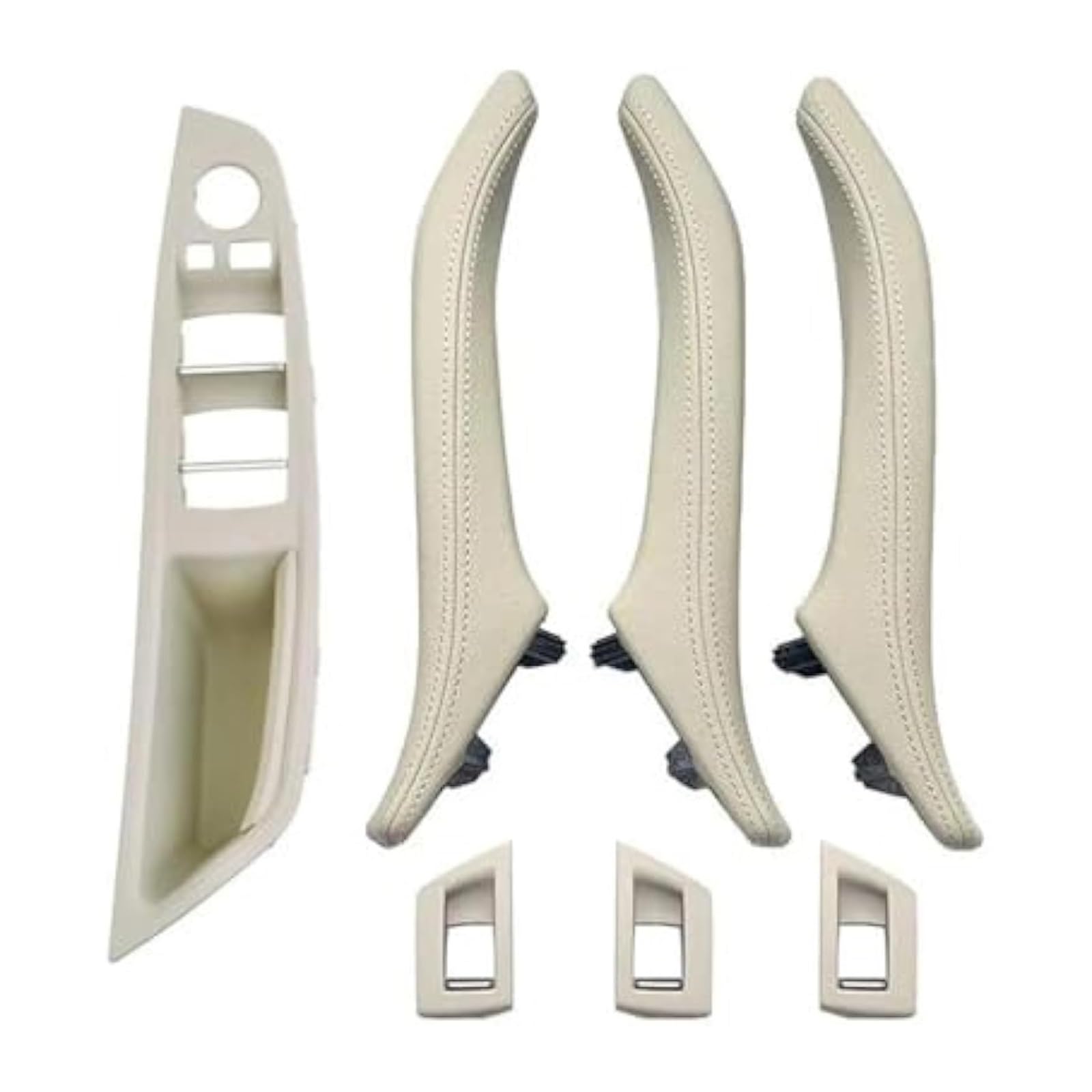 Fangziqq Lhd Oyster For 5 Series F10 F11 F18 2010 2011-2017 520 523 525 528 530 535 Lhd Interior Door Pull Handle Assembly Set Car Inner Door Handle(Lhd Oyster)