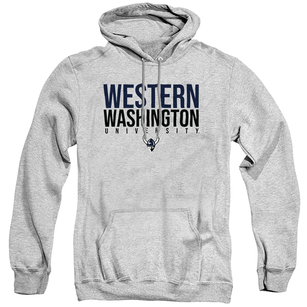 LOGOVISION Western Washington University Official Stacked Unisex Adult Pull-Over Hoodie