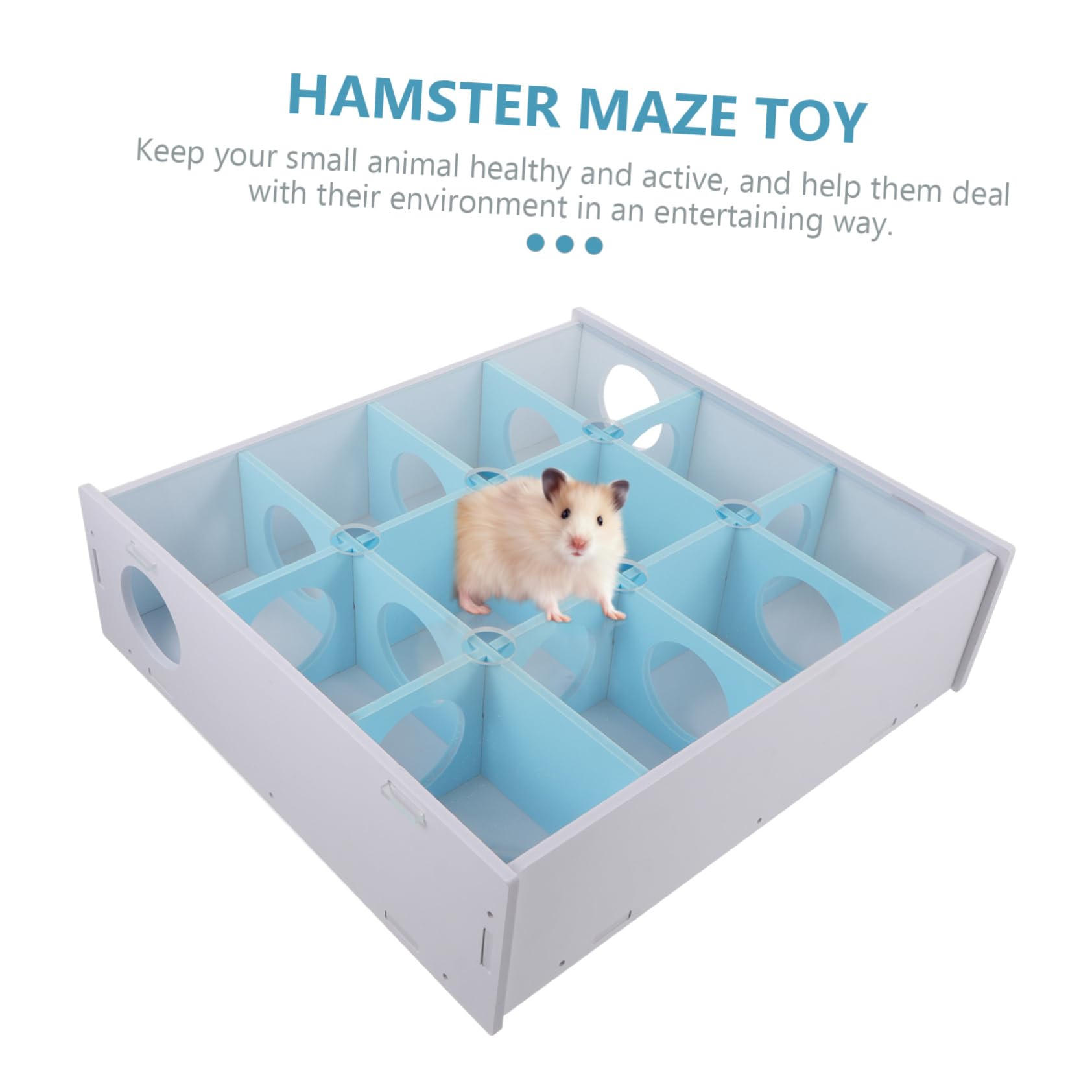 Tunnel pour Hamsters Labyrinthe Amusant pour Petits Animaux Jouet De Jeu pour Rongeurs Design Ergonomique Naturel Favorise Exercice Santé des Animaux Domestiques
