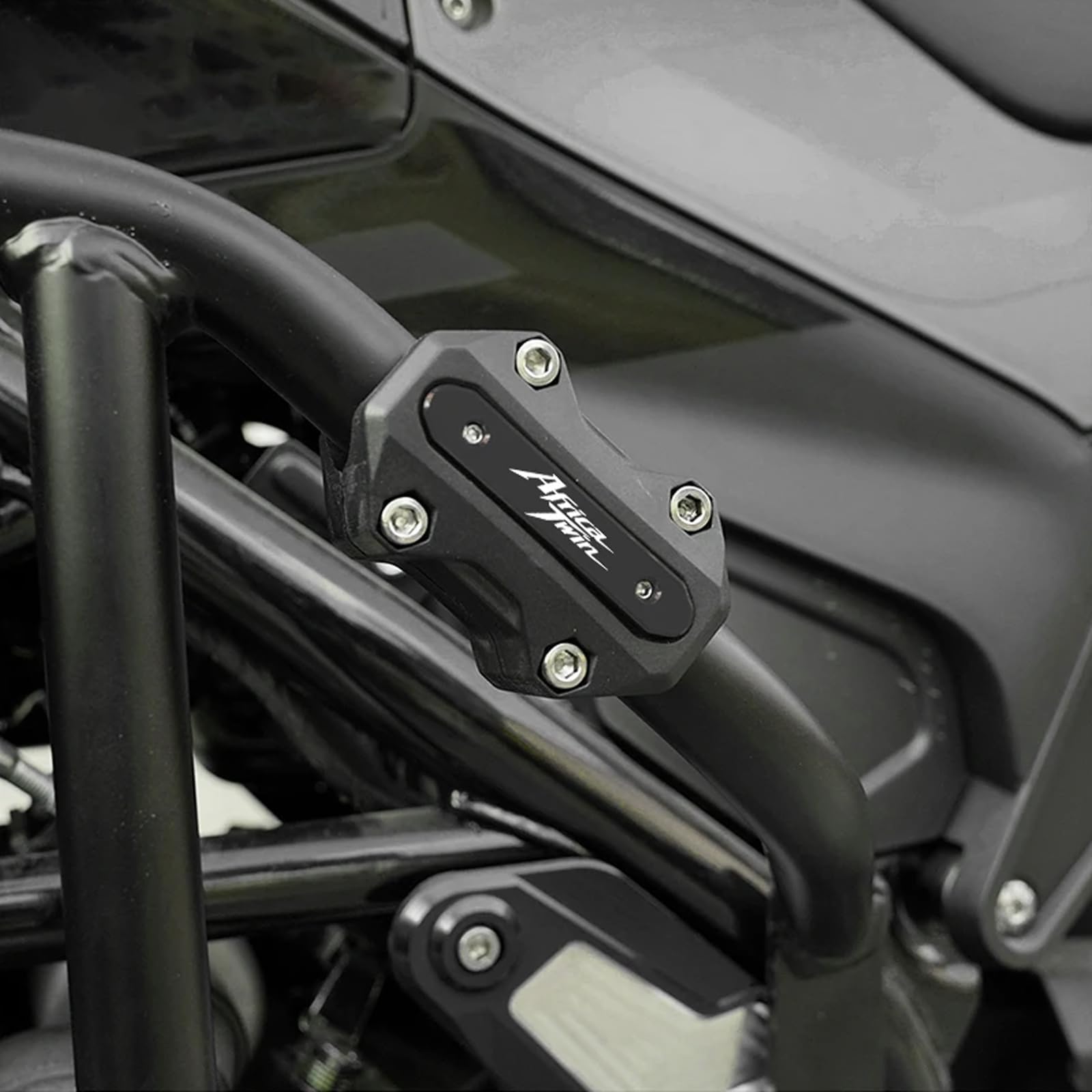 Accessori Moto Per Africa Twin 1100 CRF1100/L CRF 1000/L XRV 750 Blocco Protettivo del Paraurti Motore delle Barre di Protezione (Nero)