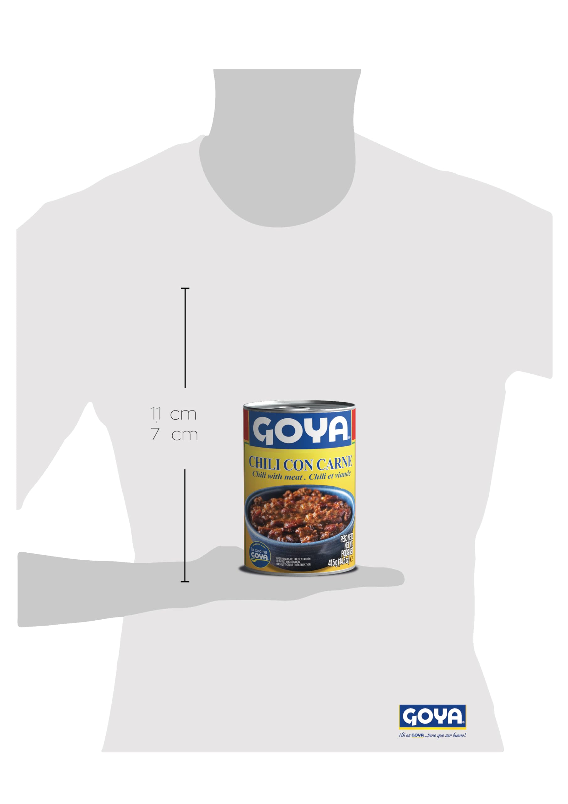 Goya Chili con Carne, Tradicional con Carne de Cerdo, Frijoles y Chiles