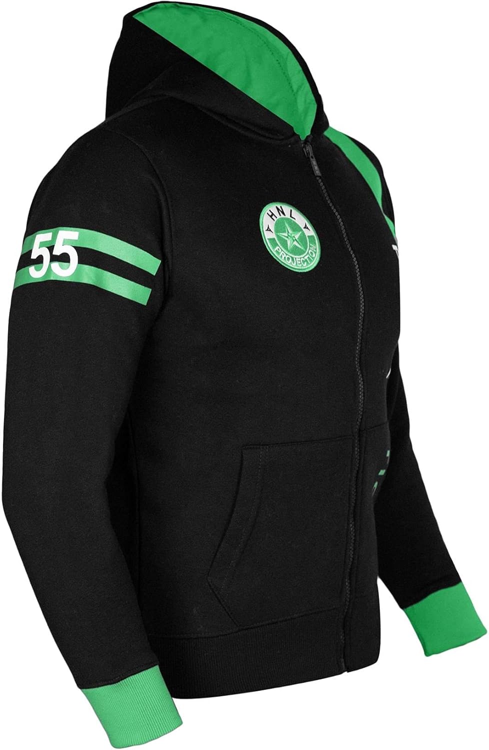 Boys Girls Tracksuit HNL Projection Contrast Zipped Hooded Top Jogging Bottoms Sports Comfortable Tracksuit