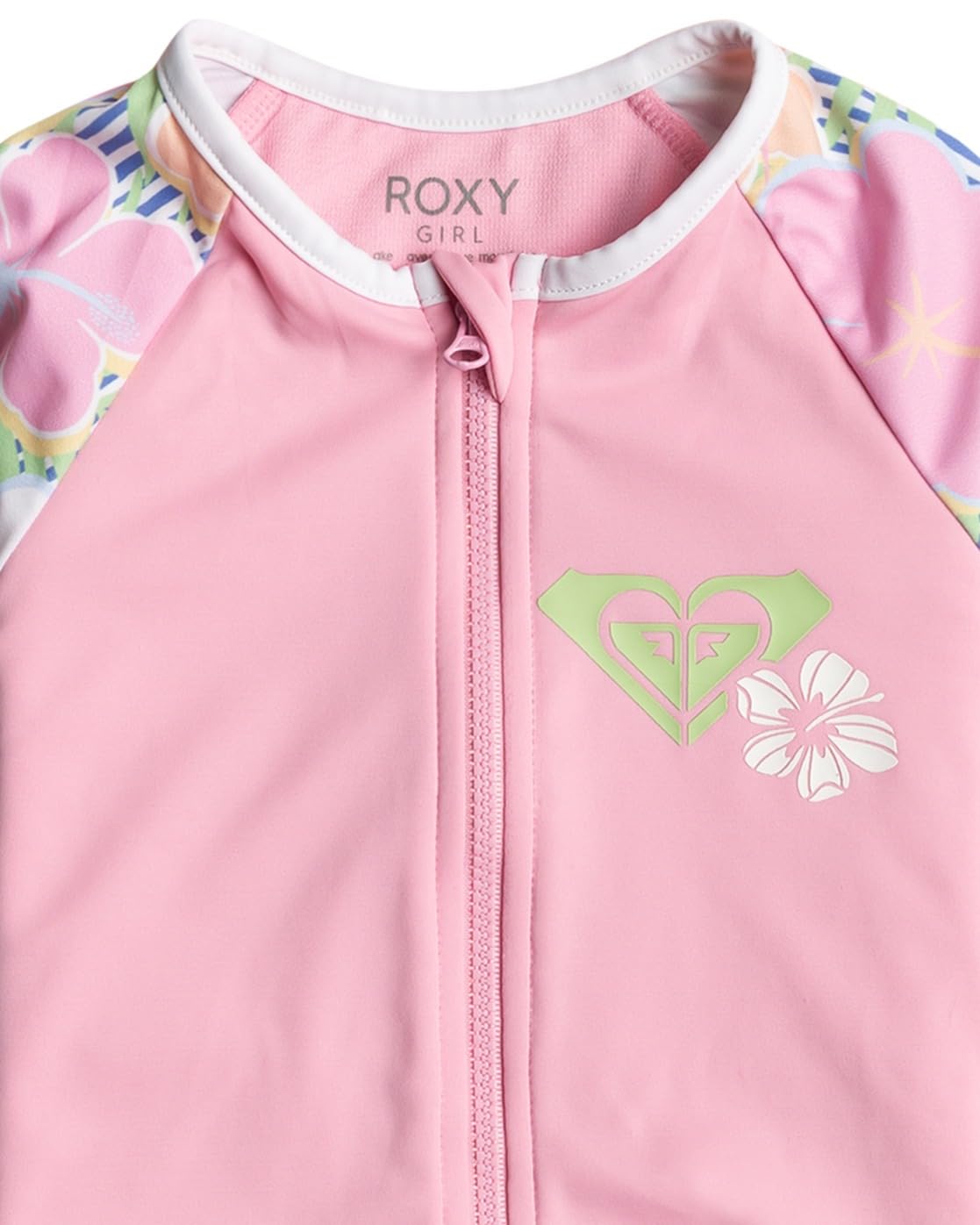 Roxy Tiny Flower - Lycra Une pièce à Manches Longues pour Fille 2-7 Ans ERLWR03299