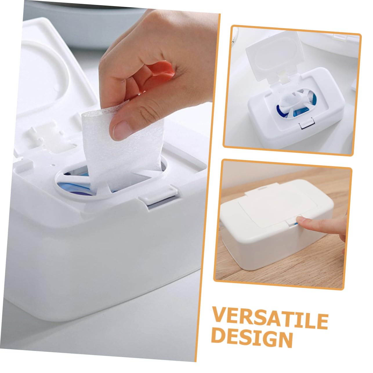 4 Unidades Caja de Toallitas Reutilizable Dispensador de Toallitas Húmedas y Secas para Ñiño, Cocina, Baño