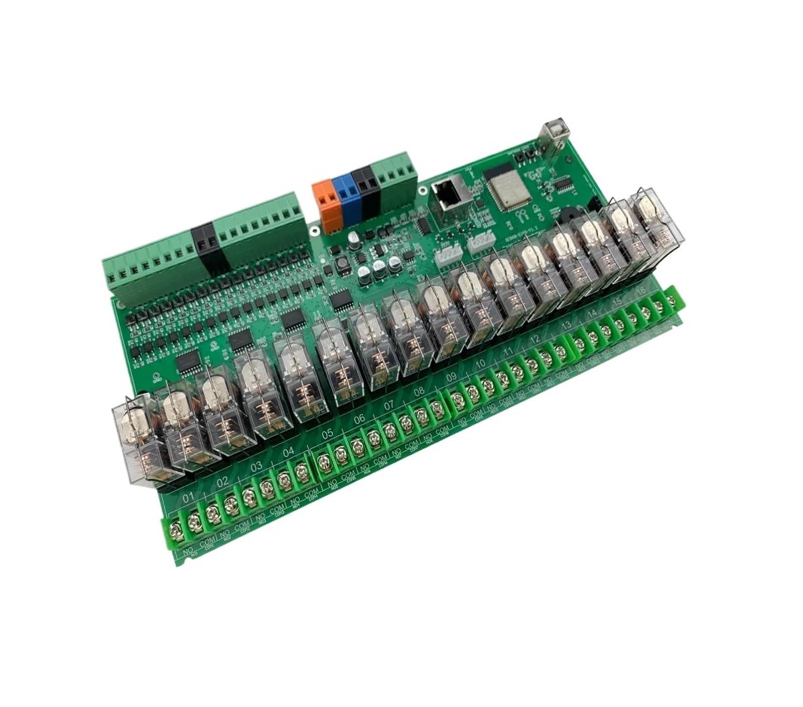 Relé Ethernet ESP32 KC868-E16S: automatización de 16A para un control remoto sin cortes