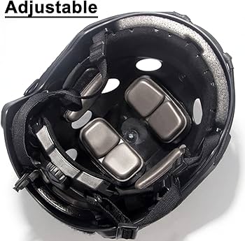 Amazon.co.jp: 3mm透明バイザー付きタクティカルFASTヘルメット、軽量