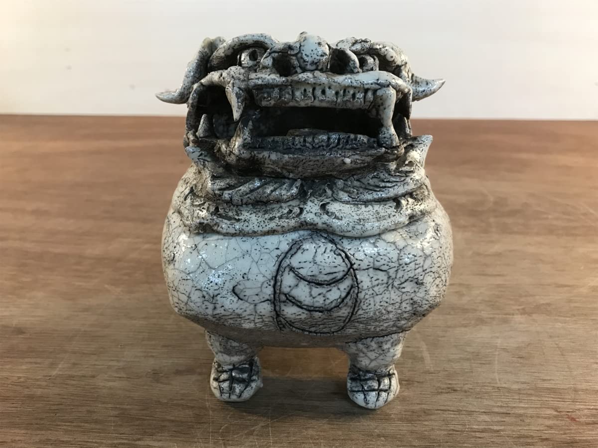 香炉 志野 狛犬 本阿弥光悦 白釉獅子 香炉 志野 狛犬 本阿弥光悦 白釉獅子