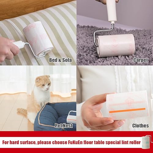 Miniatura 9 de Rodillos de pelusa para pelo de mascotas, extrapegajoso, removedor de polvo, 210 hojas, cinta fuerte, recargable, tamaño de viaje, fácil de