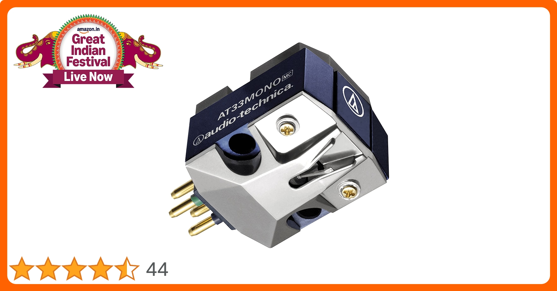 Audio-Technica AT33MONO Dual Moving Coil Turntable Cartridge
