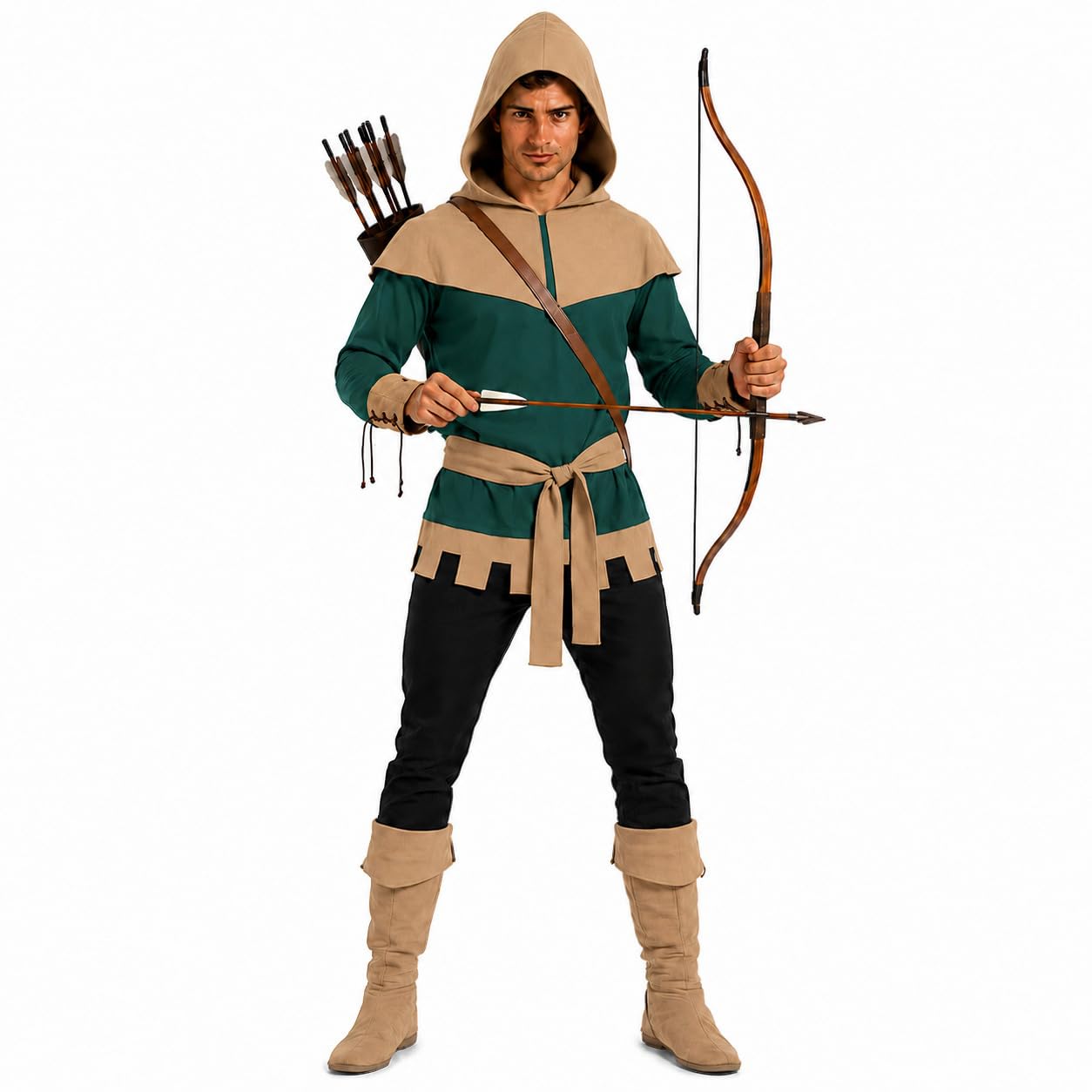 Fun Shack Disfraz Robin Hood Hombre, Disfraz Arquero Halloween Adulto