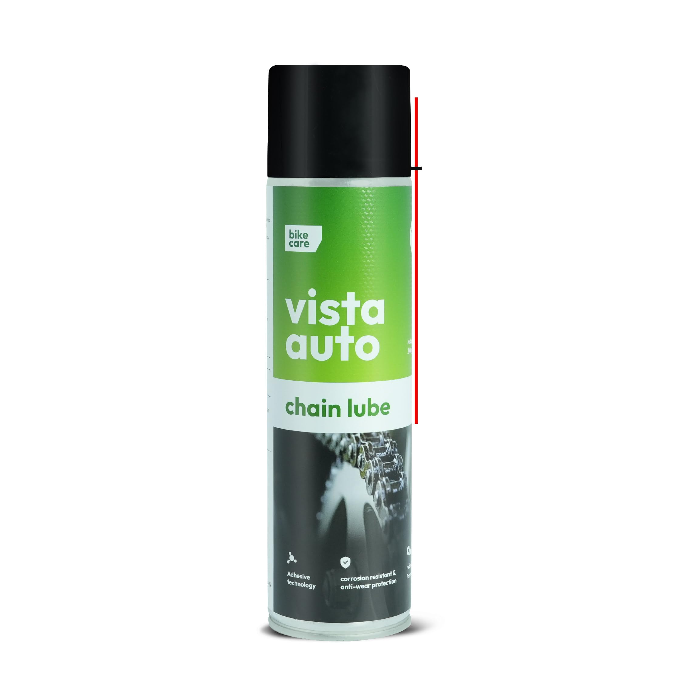 Vista Auto Care Chain Lube Spray 500 ml | High-Performance All Weather Chain Lubricant for Bike & Motorcycles | Reduces Friction & Wear, Rust Protection-picture-23