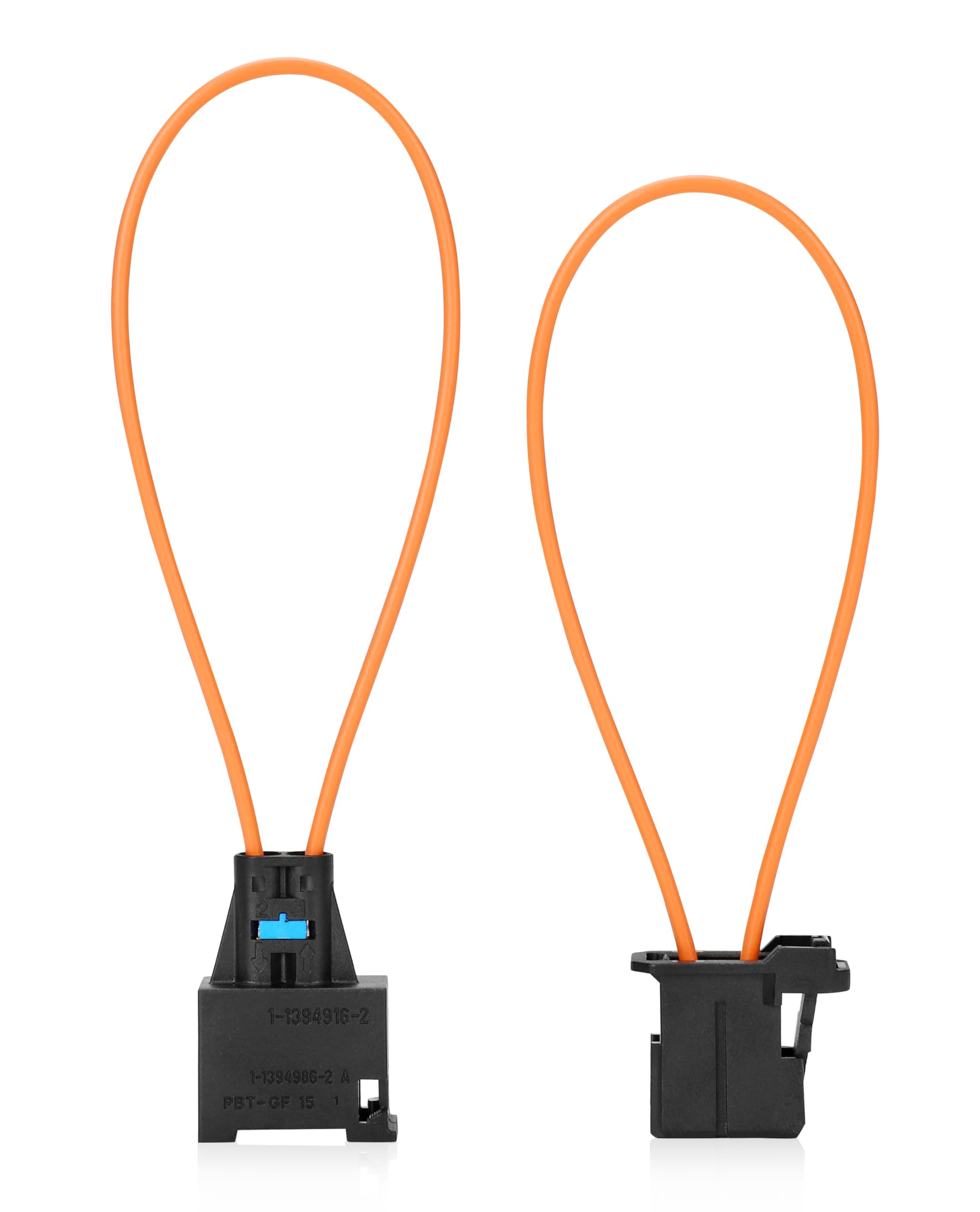 2PCS Most Fiber Optic Loop, Female and Male Fiber Optic Bypass Loop Adapter Connector Diagnostic Device Tool Compatible for BMW VW Porsche Benz Audi Mercedes Most Optical System