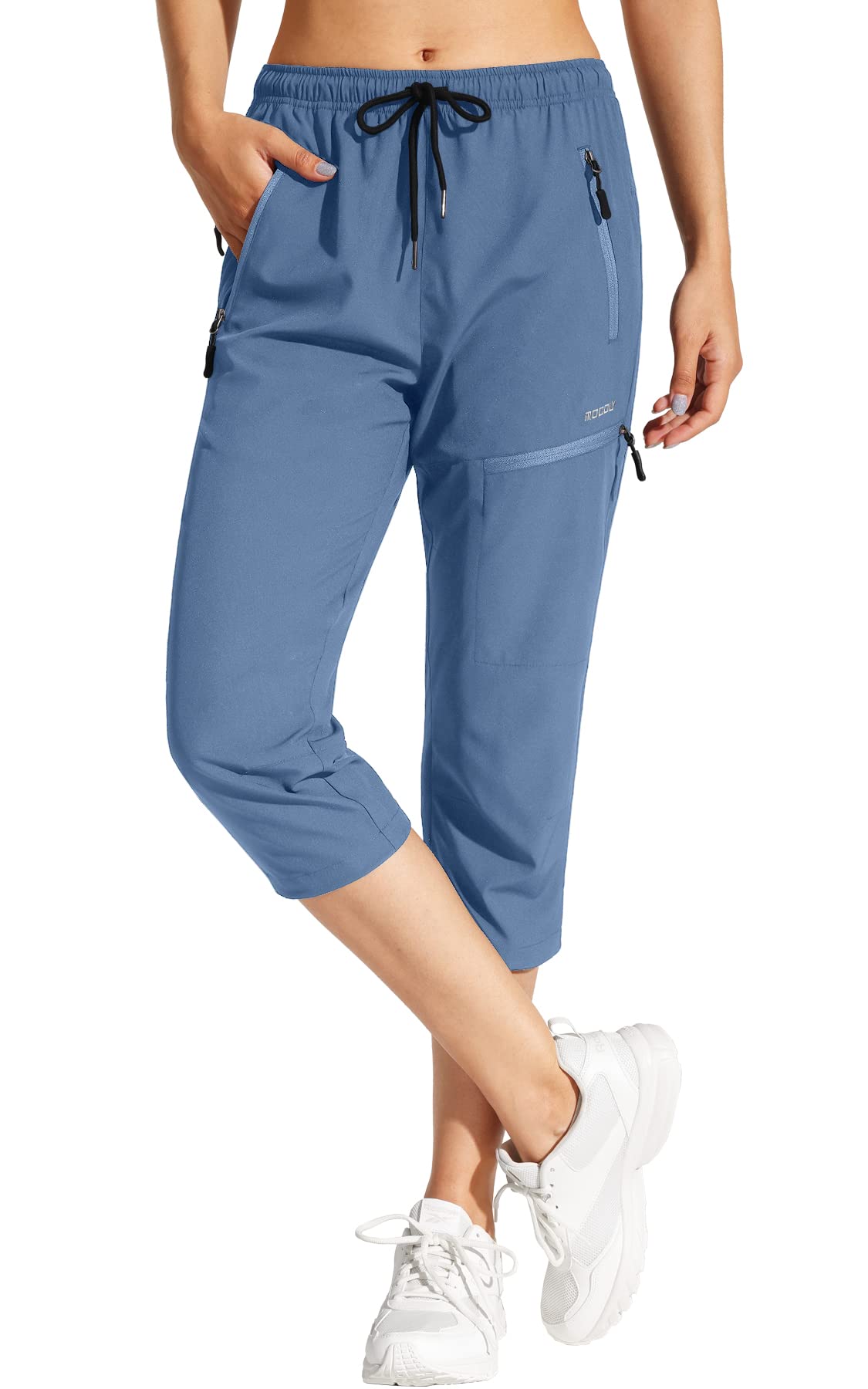 MOCOLY Pantaloni da Escursionismo da Donna Trekking Donna Asciugatura Rapida Traspiranti Pantaloni da Montagna UPF 50+ con Cerniera per attività All'aperto