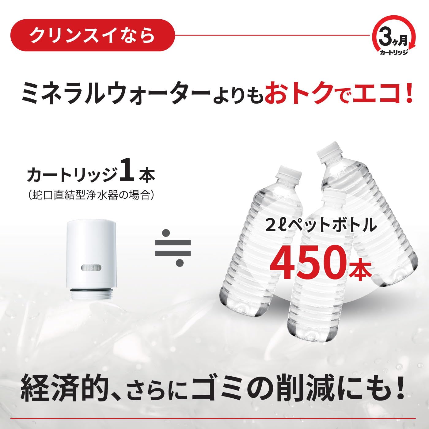 三菱ケミカル・クリンスイ CSP501-WT 浄水器 カートリッジ1個付き