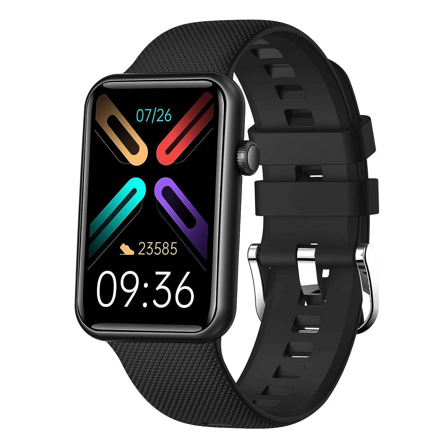 GIZMORE Slate 1.57 inch AOD Display | AI | Sports Modes | SpO2, BT Calling Smartwatch (Black) (B0B3F3RGBF) Amazon Price History, Amazon Price Tracker