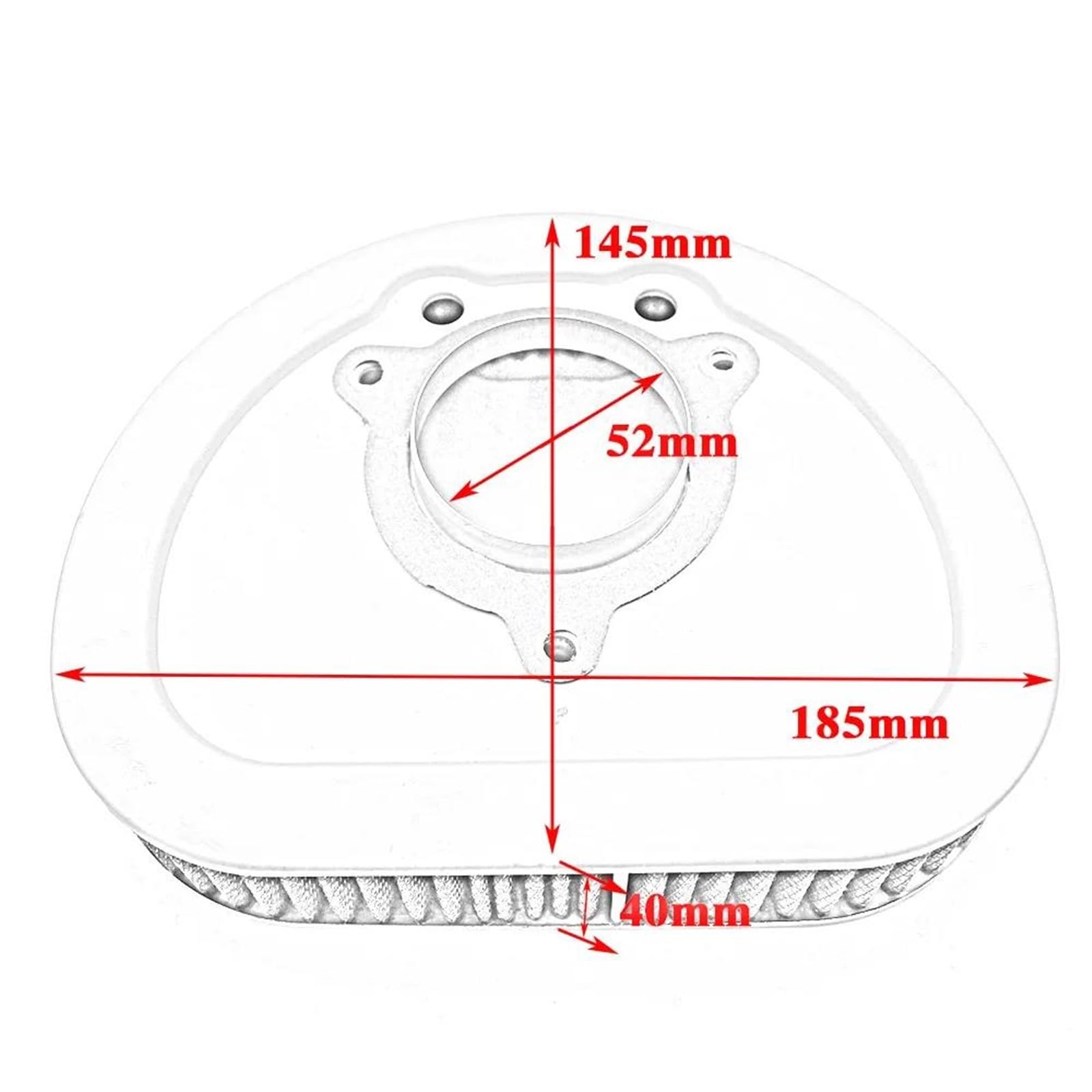 Zubehör für Luftreiniger Motorrad Lufteinlassfilter Reiniger Luftfilter Element Für Harley Für Electra Glide Classic Road CVO Für Custom King