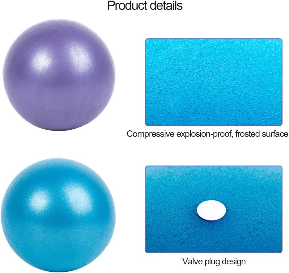 80% Off Discount 2 Pack 9 Inch Pilates Ball, Small Exercise Ball with Inflatable Pipette for Stability, Barre, Pilates, Yoga, Core Training and Physical Therapy. Bender Balls