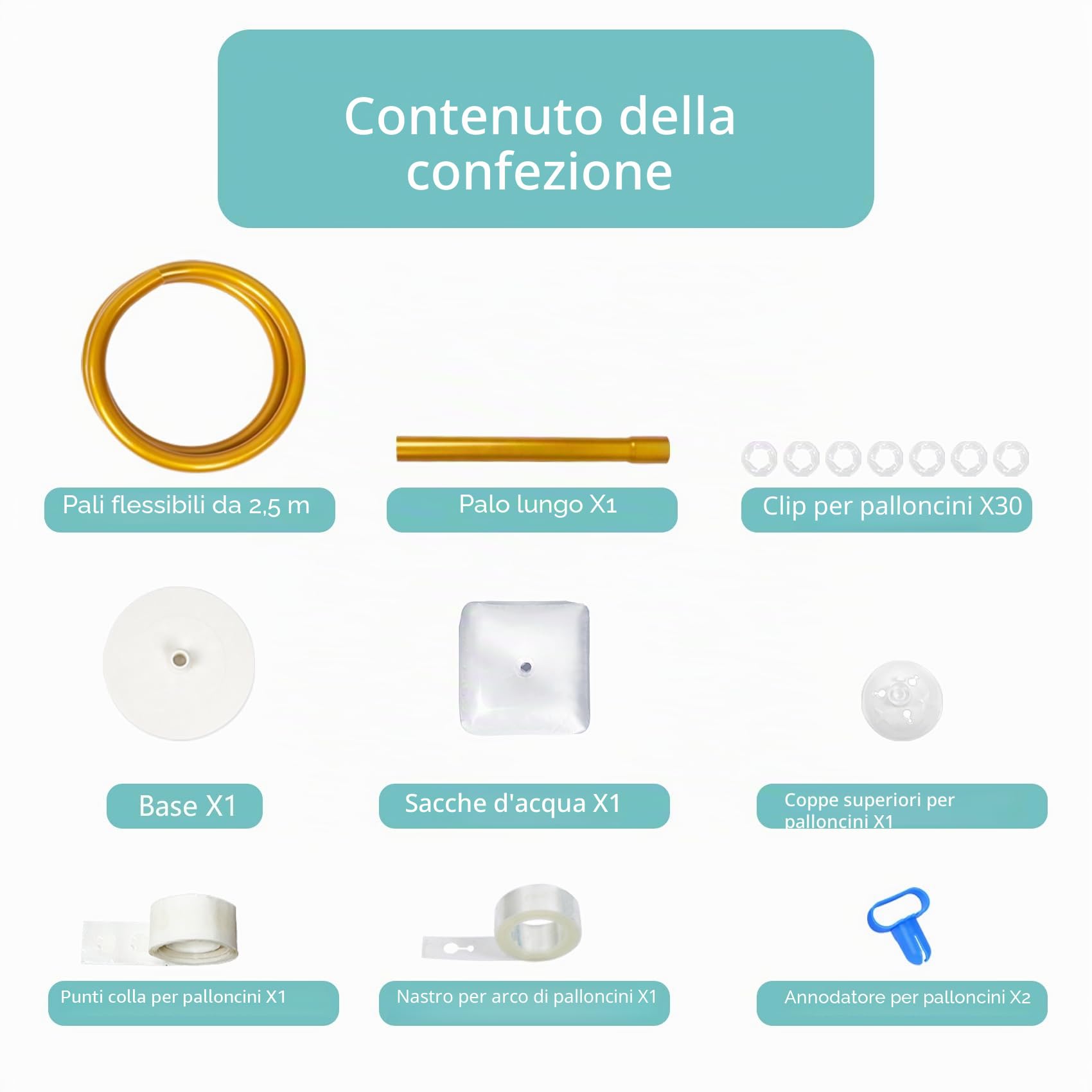 8,2 FT riutilizzabile arco per palloncini con struttura regolabile, per compleanno, matrimonio, festa (oro)