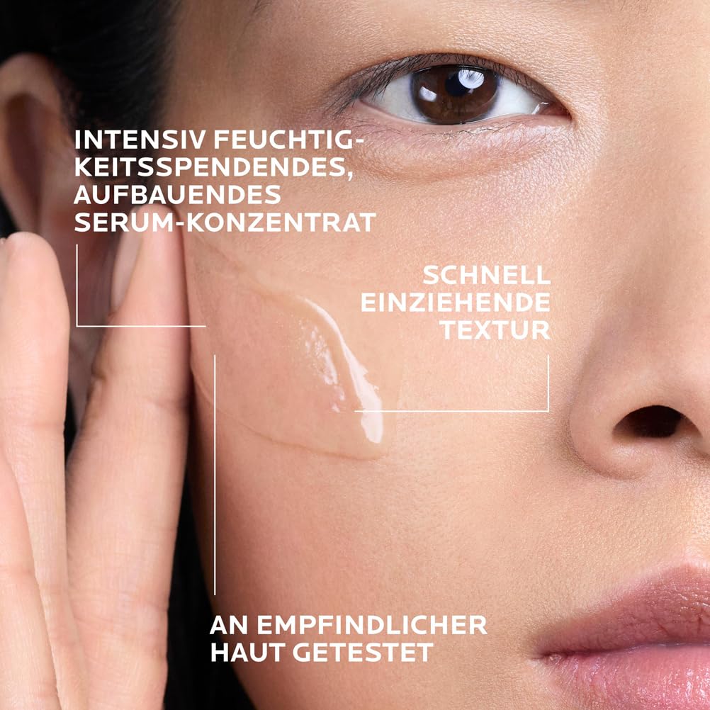 La Roche Posay Anti-Falten-Serum, Für normale bis empfindliche Haut, Regenerierend und Aufpolsternd, Mit Vitamin B5, Madecassosiden und Hyaluron, HYALU B5 Serum-Konzentrat, 30 ml | Für alle Hauttypen, aufpolsternde und reparierende Wirkung, strahlende Hau