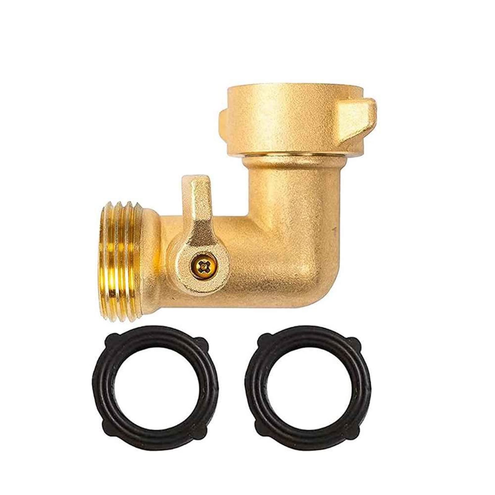 Raccordo rapido per tubo di irrigazione da giardino Rubinetto in ottone a 2/4 vie Tubo flessibile Splitter Ugello Switcher Rubinetto Connettori per tubi flessibili di irrigazione da giardino Raccordo