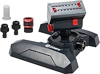 Eden 95124 Adjustable 4-Way Mini Turbo Oscillating Sprinkler with Quick Connect - Covers 4,069 sq ft for Precise Lawn & Garden Watering