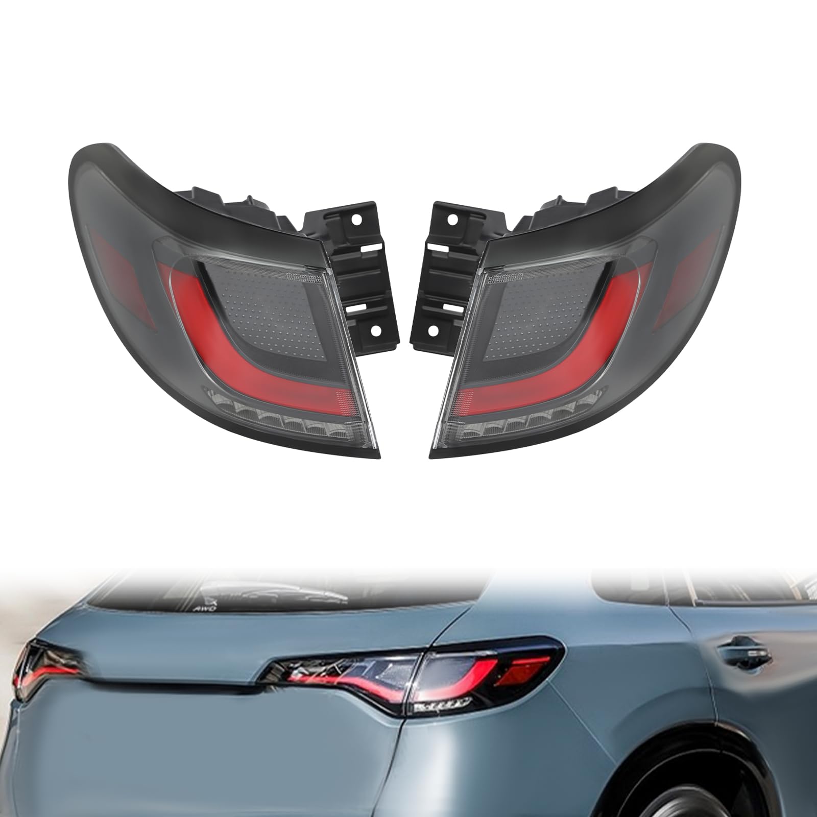 LED Outer Tail Light for 2023-2024 Honda HR-V Rear Taillamp Replacement Pair image 1