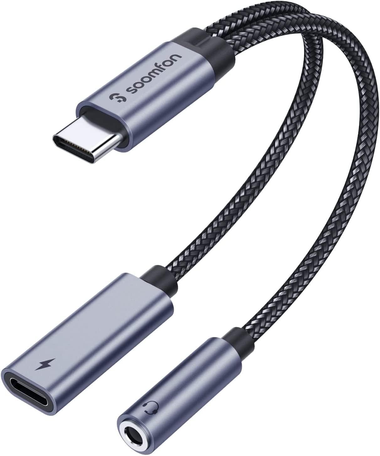 Amazon.co.jp: タイプc イヤホンジャック変換器 - SOOMFON 2-IN-1 USB 