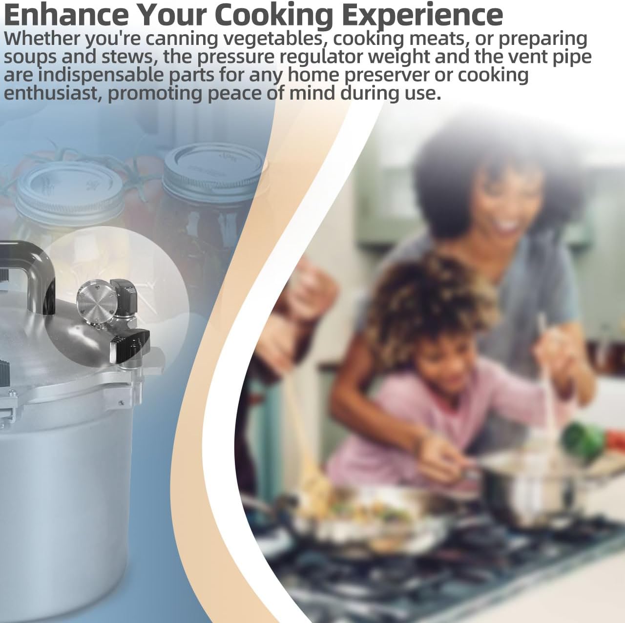 Pressure Regulator Weight, Vent Pipe & Pressure Dial Gauge Replacement for All American 1930 Pressure Cooker/Canner 910 915 921 925 930 941