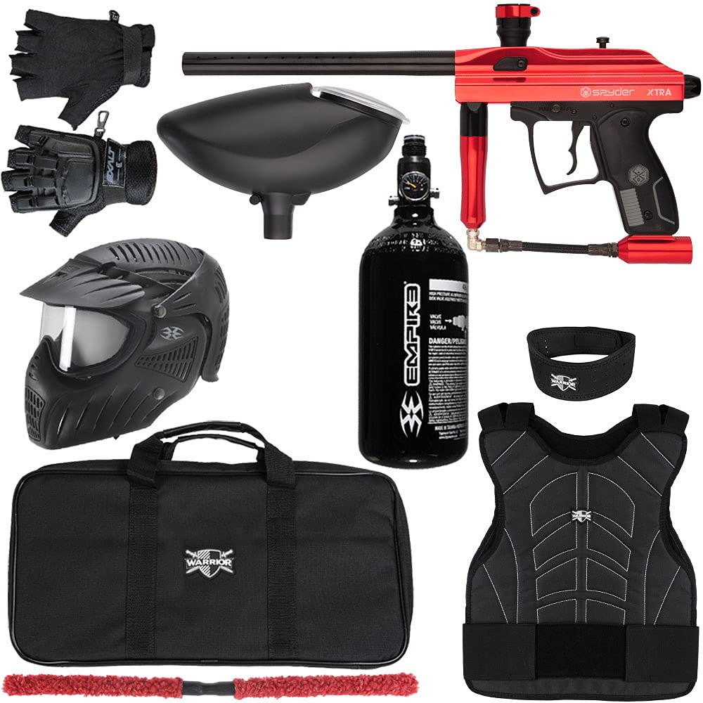 Action Village Kingman Spyder Xtra Level 2 Protector Paintball Gun Package Kit