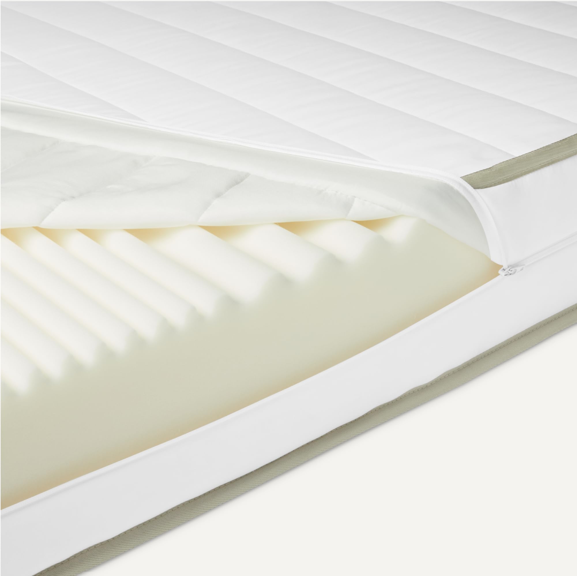 Amazon Basics Colchón de Espuma Fría, H2 y H3, Funda Extraíble y Lavable, 18cm de Altura, Tamaño de 140 x 200cm