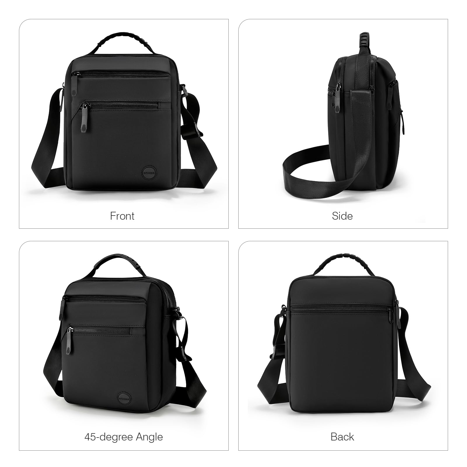 SPAHER Torebka męska Torba na ramię Torba Messenger Mężczyzna Casual Torby Mężczyzna Torebka męska Torba na ramię Męska Torba na ramię Prezent dla mężczyzn