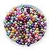 Produktbild Janedream 50 Stücke 8mm DIY Acryl Rund Simuliert Pearl Distanzhalter Lose für Halskette Armband Ohrringe Schmuckherstellung,bunt