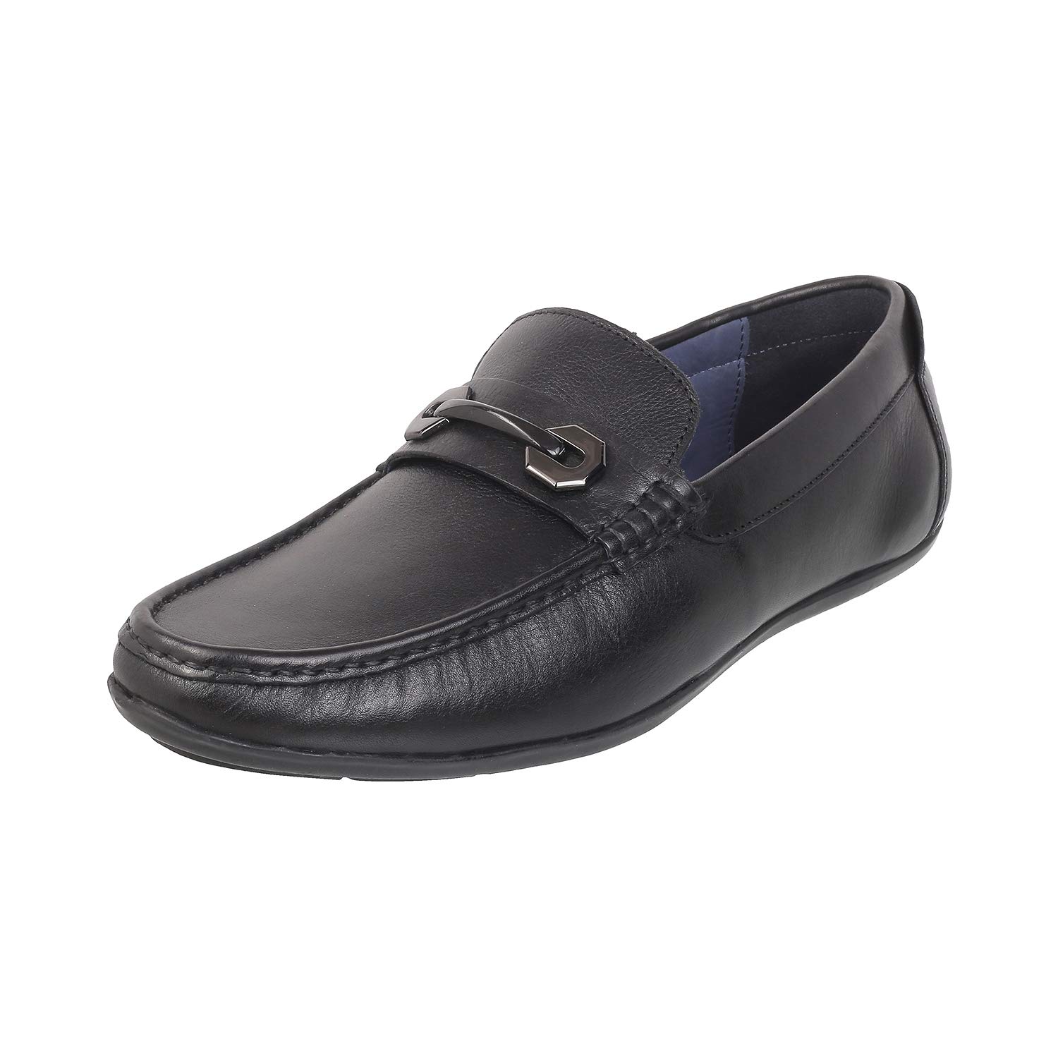 Mochi Mens Leather Black Loafers (Size (7 UK (41 EU)) (B0843G45J2) Amazon Price History, Amazon Price Tracker