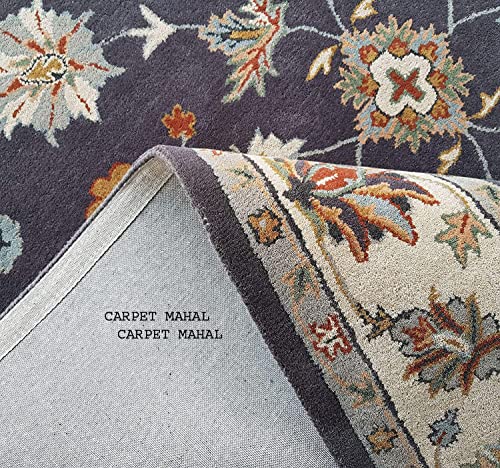 Image of Carpet Mahal Export Quality Tuffted Pure Woollen Carpet for Living Room Bedroom Size 4 x 6 feet (120X180 Cm) Color-Multi