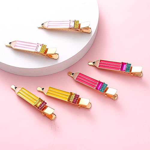 Miniatura 3 de HZEYN Paquete de 6 pinzas para el cabello para profesores, divertidos clips para el cabello, regalos de agradecimiento para profesores, accesorios