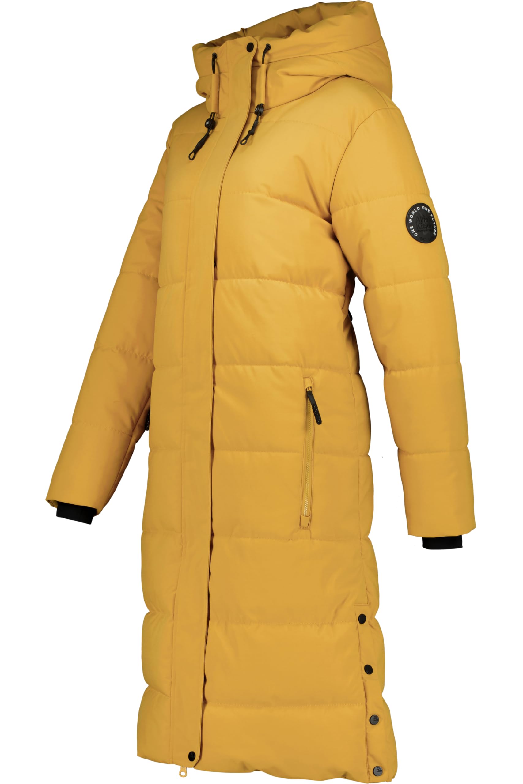 ALIFE AND KICKIN KatiaAK A Puffer Coat - Winterjacke Damen mit Kapuze, langer Wintermantel in Daunenoptik, warme Steppjacke, Damen Winter Oberbekleidung Damen Steppjacke, Winterjacke camel XXL