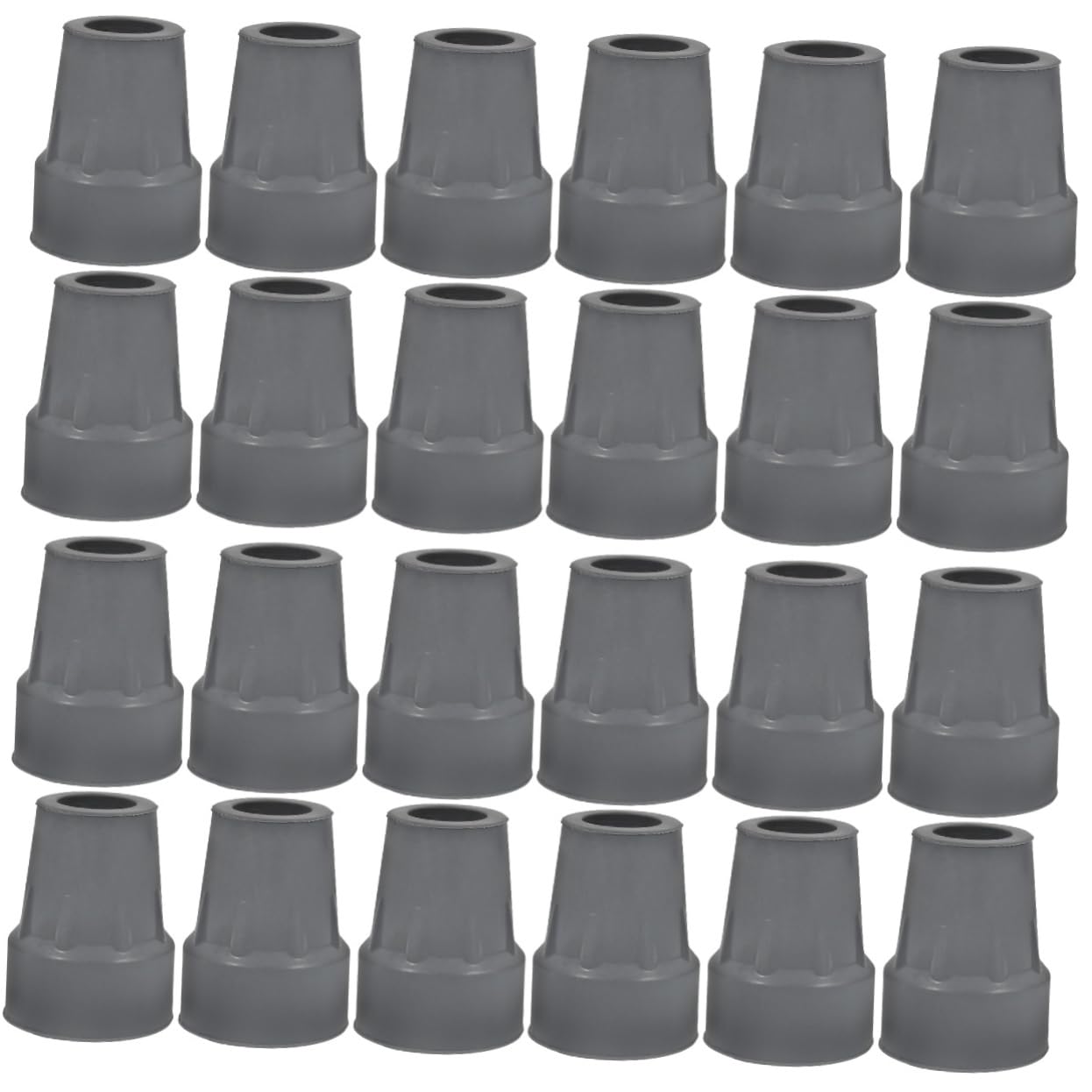 Baluue 24piezas Conteras De Goma Antideslizantes Para Bastones y Muletas De Repuesto De Caucho Para Andadores y Bastones Accesorios Duraderos y Funcionales