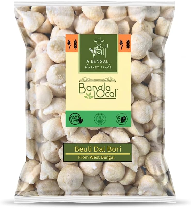 Bangla Local-Pure Beuli Dal Bori Hand Made(Urad Bori)|100% Beuli Dal(0% Additives)200Gm|Medium Size(200)