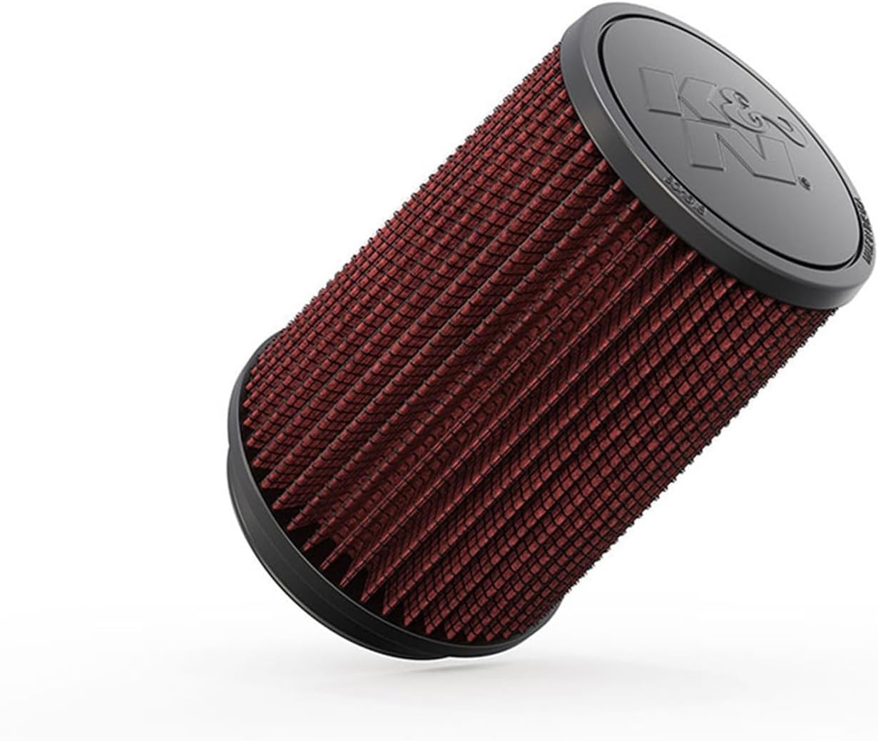 K&N Universal Clamp-On Air Filter: High Performance, Premium, Washable, Replacement Filter: Flange Diameter: 4 In, Filter Height: 7 In, Flange Length: 0.625 In, Shape: Round Tapered, RU-2590