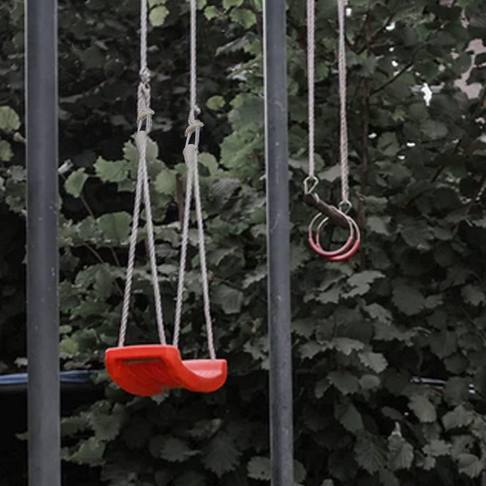 Corda per altalena per albero, 2 pezzi, cinghia per appendere l'amaca all'albero con ganci resistenti, per interni ed esterni, set di accessori per altalena (corda singola da 4 m)