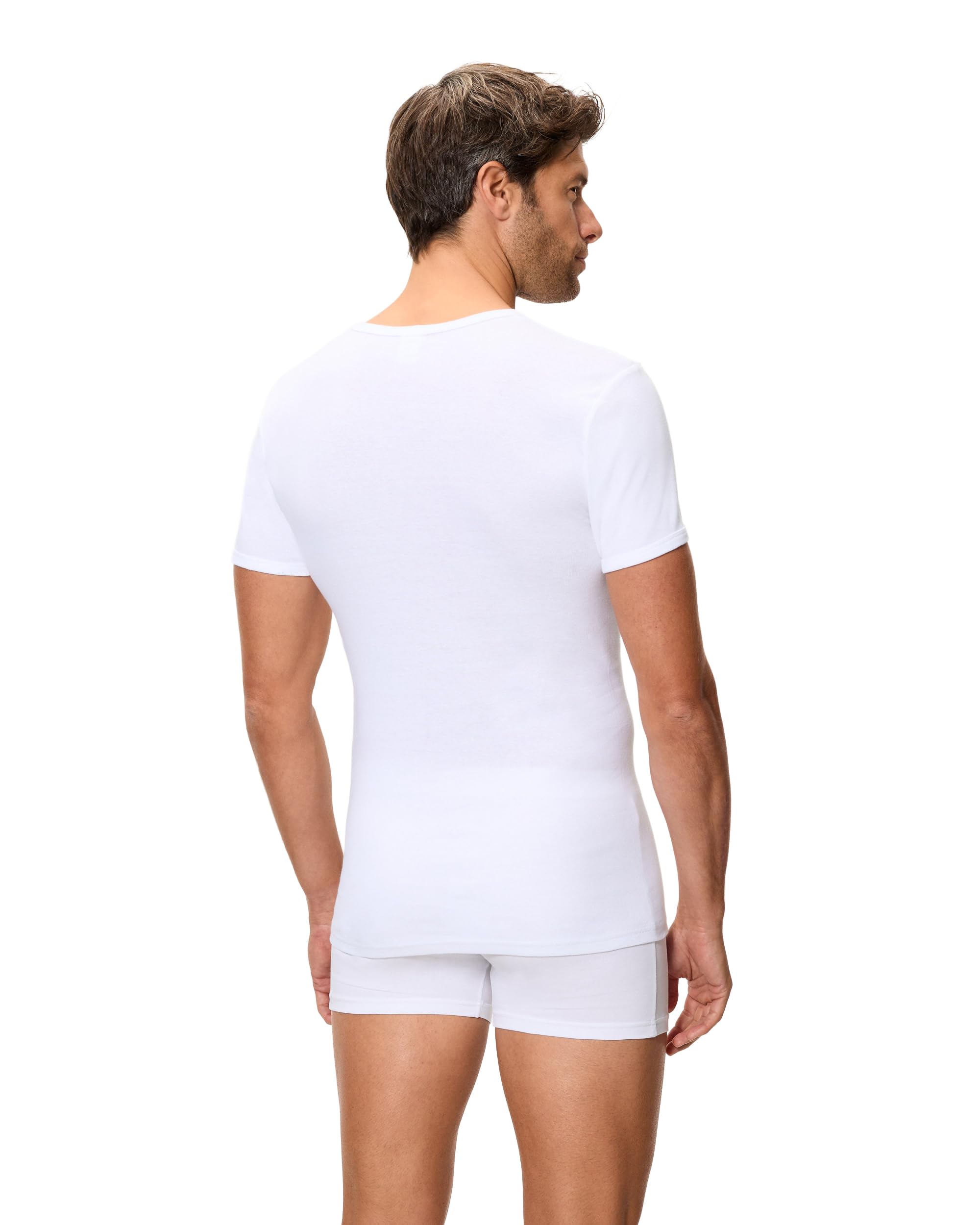 Abanderado Pack Camisetas de Manga Corta Cuello Redondo Clásico Algodón 100% Hombre x4
