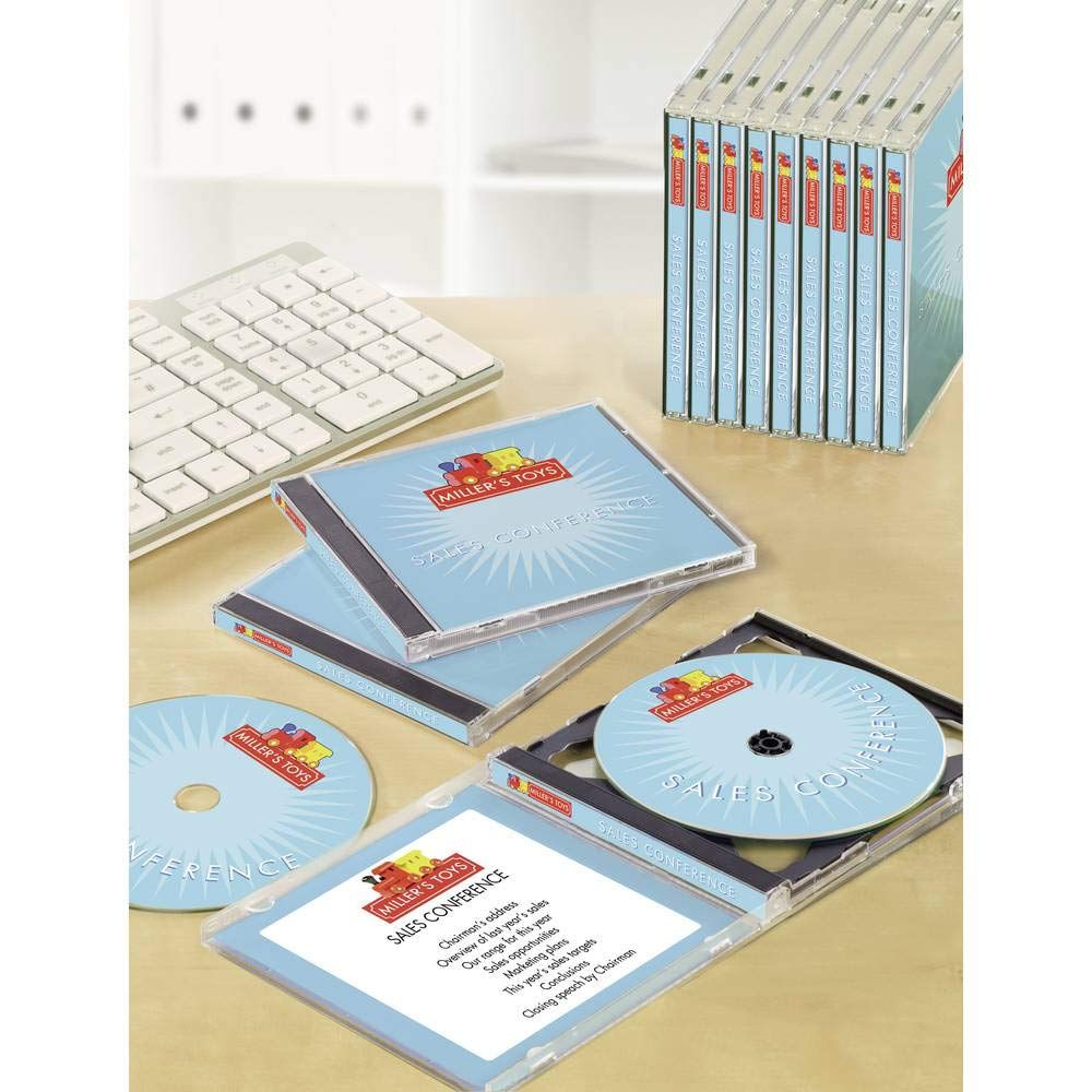 Avery Zweckform C32250-25 Jaquettes CD 25 feuilles Carte microperforée Pour imprimantes laser et à jet d'encre 185 g 151 x 118 mm (Import Allemagne)